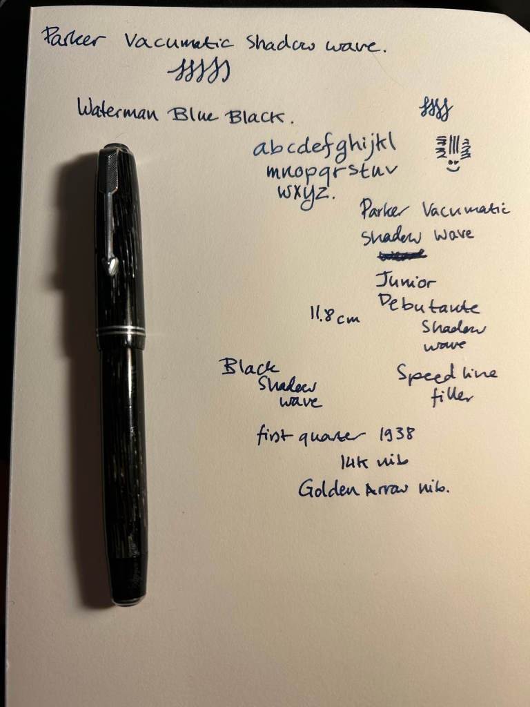 Parker Vacumatic Shadow Wave and How I Look at Vintage Pens